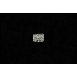 LOOSE STONE: [1] 5.01ct Round-cornered rectangular modified brilliant cut diamond. VS2 clarity, F