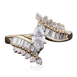 14KT Yellow Gold 1.37ctw Diamond Ring