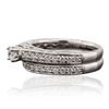 Image 1 : 18KT White Gold 1.05ctw Diamond Ring Wedding Set