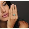 Image 2 : 14KT Yellow Gold 1.78ct Emerald and Diamond Ring