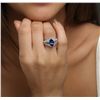 Image 2 : 18KT White Gold 2.74ct Tanzanite and Diamond Ring