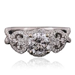 18KT White Gold 1.93ctw Diamond Ring