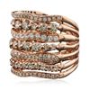 Image 4 : 14KT Rose Gold 2.93ctw Diamond Ring
