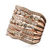 Image 7 : 14KT Rose Gold 2.93ctw Diamond Ring