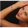 Image 2 : 14KT White Gold 12.23ctw Sapphire and Diamond Bracelet