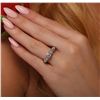 Image 2 : 14KT White Gold 1.16ctw Brilliant Cut Diamond Ring