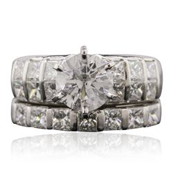 18KT White Gold 5.20ctw Diamond Ring