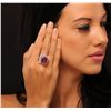 Image 2 : 14KT White Gold 12.53ct Ruby and Diamond Ring
