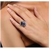 Image 2 : 14KT White Gold 6.93ct Tanzanite and Diamond Ring