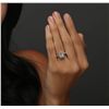Image 2 : 14KT White Gold EGL Certified 1.58ctw Diamond Ring