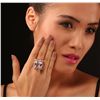 Image 1 : 14KT Rose Gold GIA Certified 25.19ct Kunzite and Diamond Ring