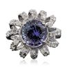 Image 3 : 14KT White Gold 3.36ct Tanzanite and Diamond Ring