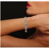 Image 2 : 18KT White Gold 12.60ctw Aquamarine and Diamond Bracelet