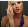 Image 1 : 14KT Rose Gold 6.32ct Tanzanite and Diamond Ring
