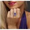 Image 2 : 14KT Rose Gold 6.32ct Tanzanite and Diamond Ring