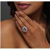 Image 3 : 14KT White Gold 3.07ct Tanzanite and Diamond Ring