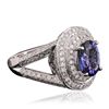 Image 2 : 14KT White Gold 2.46ct Tanzanite and Diamond Ring