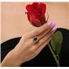 Image 2 : 14KT Yellow Gold 3.10ct Emerald and Diamond Ring