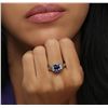 Image 2 : 14KT White Gold 1.88ct Tanzanite and Diamond Ring