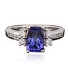 Image 3 : 14KT White Gold 1.88ct Tanzanite and Diamond Ring