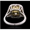 Image 8 : Platinum EGL Certified 5.79ctw Diamond Ring