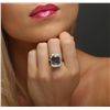 Image 2 : 14KT Two-Tone Gold 8.65ct Aquamarine and Diamond Ring