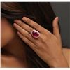 Image 2 : 14KT Rose Gold 10.70ct Ruby and Diamond Ring