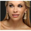 Image 1 : 18KT Three-Tone Gold 6.25ctw Diamond Earrings