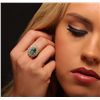 Image 1 : 14KT Yellow Gold 1.95ct Emerald and Diamond Ring