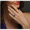 Image 2 : 14KT White Gold 1.51ct Sapphire and Diamond Ring