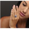 Image 2 : 14KT White Gold 1.56ct Tanzanite and Diamond Ring