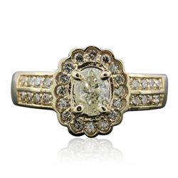 14KT Yellow Gold 1.23ctw Diamond Ring