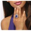 Image 1 : 14KT White Gold 13.23ct Tanzanite and Diamond Ring