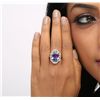 Image 2 : 14KT White Gold 5.45ct Tanzanite and Diamond Ring