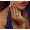 Image 2 : 14KT Two-Tone Gold 5.13ct Aquamarine and Diamond Ring