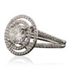 Image 2 : 14KT White Gold 1.54ctw Diamond Ring