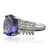 Image 2 : 14KT White Gold 2.61ct Tanzanite and Diamond Ring