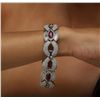 Image 8 : 18KT White Gold 8.16ctw Ruby and Diamond Bracelet