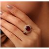 Image 2 : 14KT Yellow Gold 4.98ct Ruby and Diamond Ring