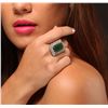 Image 2 : 14KT White Gold 14.37ct Emerald and Diamond Ring