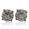 Image 1 : 14KT White Gold 5.05ctw Diamond Stud Earrings