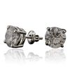 Image 2 : 14KT White Gold 5.05ctw Diamond Stud Earrings