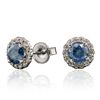 Image 2 : 14KT White Gold 1.65ctw Diamond Earrings