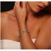 Image 2 : 14KT White and Yellow Gold 13.95ctw Emerald and Diamond Bracelet