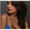 Image 1 : 14KT White Gold 6.42ct Tanzanite and Diamond Ring