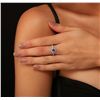 Image 1 : 14KT White Gold 0.76ct Tanzanite and Diamond Ring