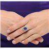 Image 2 : 14KT White Gold 2.01ct Tanzanite and Diamond Ring