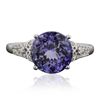 Image 1 : 14KT White Gold 3.45ct Tanzanite and Diamond Ring