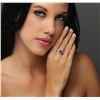 Image 2 : 14KT Yellow Gold 3.71ct Tanzanite and Diamond Ring