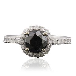 14KT White Gold 1.51ctw Diamond Ring